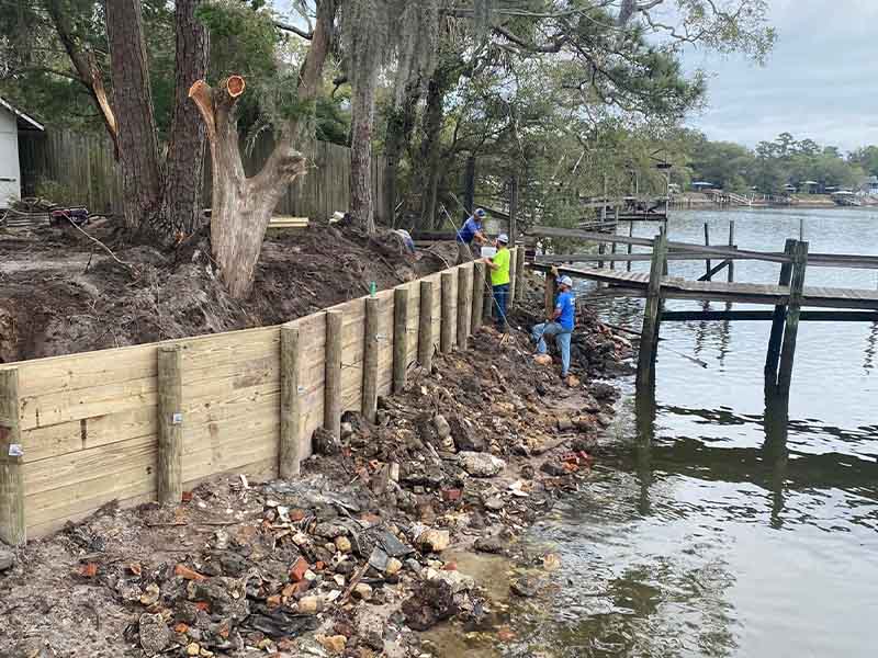 Seawall Repair in Poinciana, Florida